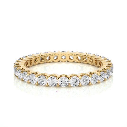 Round Cut Lab Grown Diamond Eternity Band