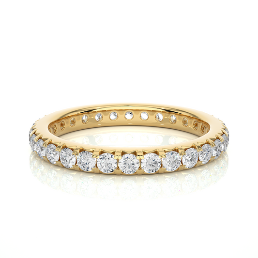 Round Cut Lab Grown Diamond Eternity Ring