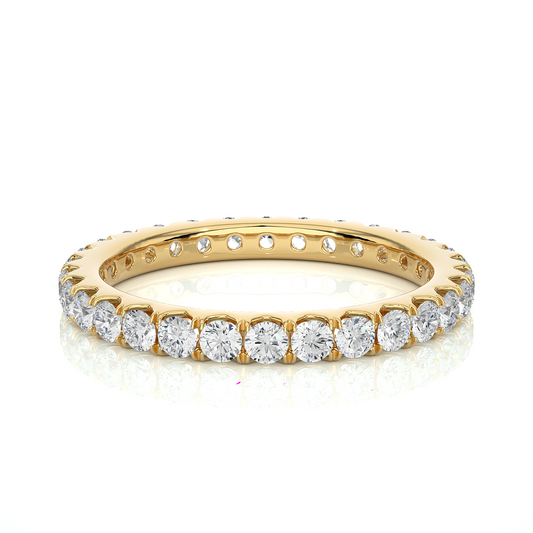 Round Cut Lab Grown Diamond Eternity Ring