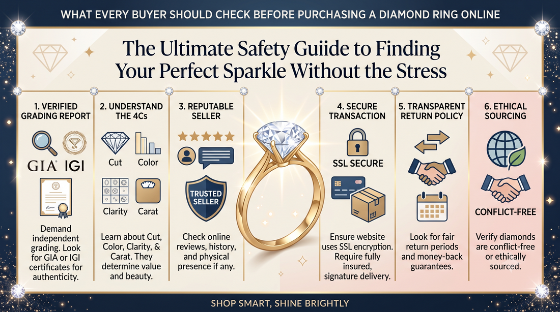 What Every Buyer Should Check Before Purchasing a Diamond Ring Online