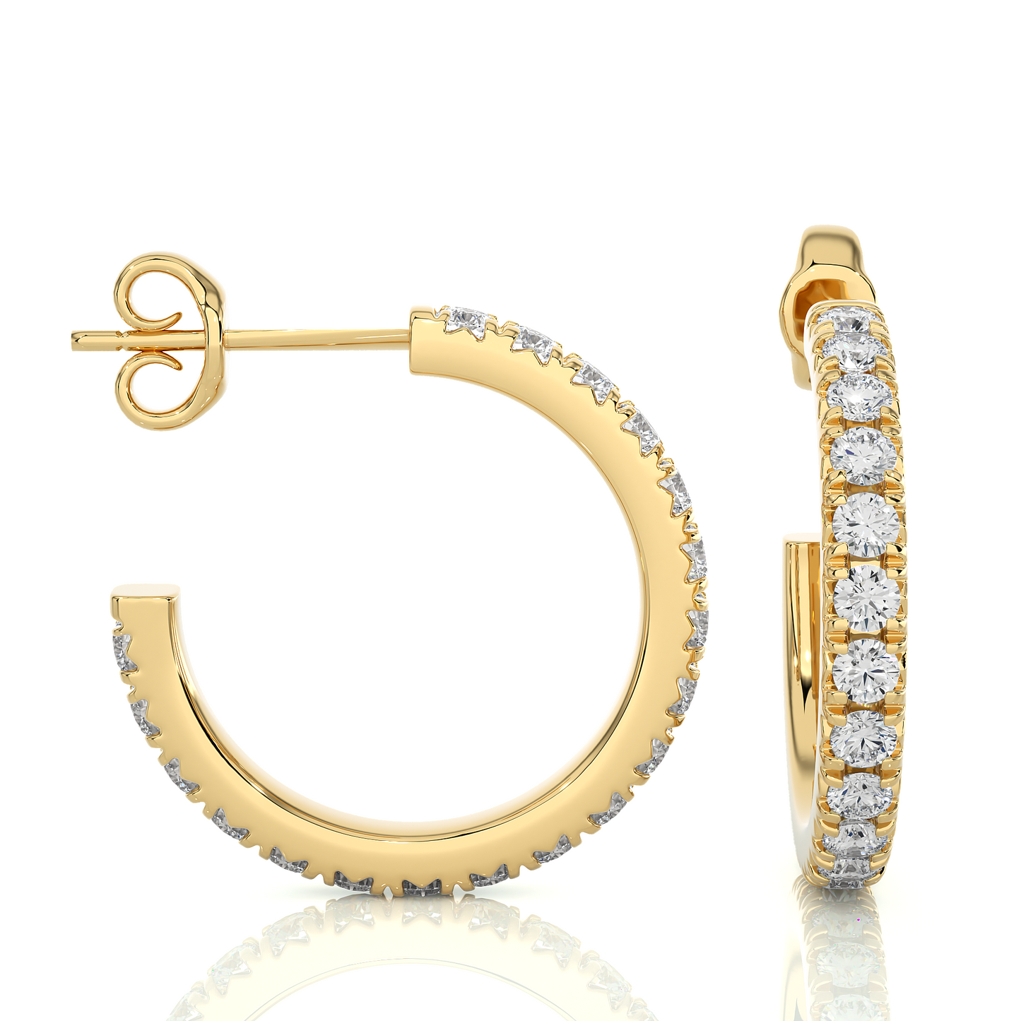 Classic Luxe Lab Grown Diamond Hoop Earrings