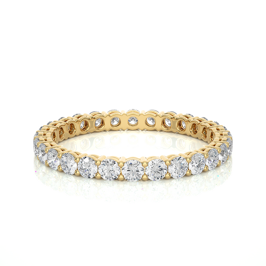 Round Cut Lab Grown Diamond Eternity Band