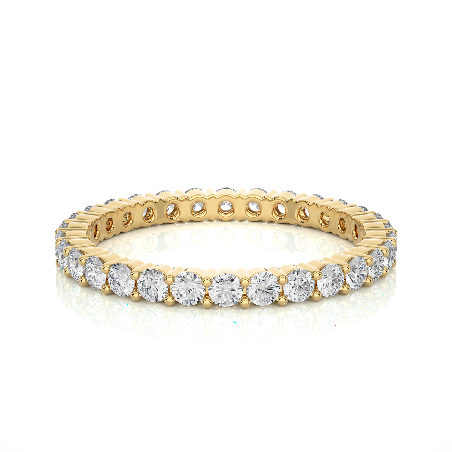 Stackable Round Diamond Eternity Wedding Band