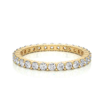 Stackable Round Diamond Eternity Wedding Band