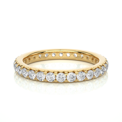 Round Cut Lab Grown Diamond Eternity Ring