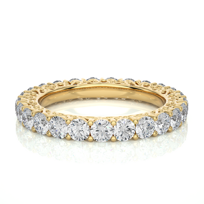 Round Cut Lab Grown Diamond Eternity Band