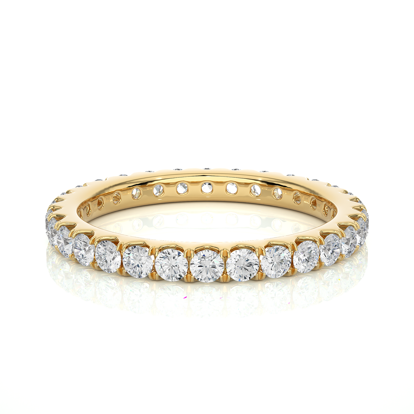 Round Cut Lab Grown Diamond Eternity Ring