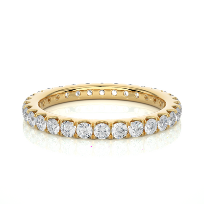 Round Cut Lab Grown Diamond Eternity Ring