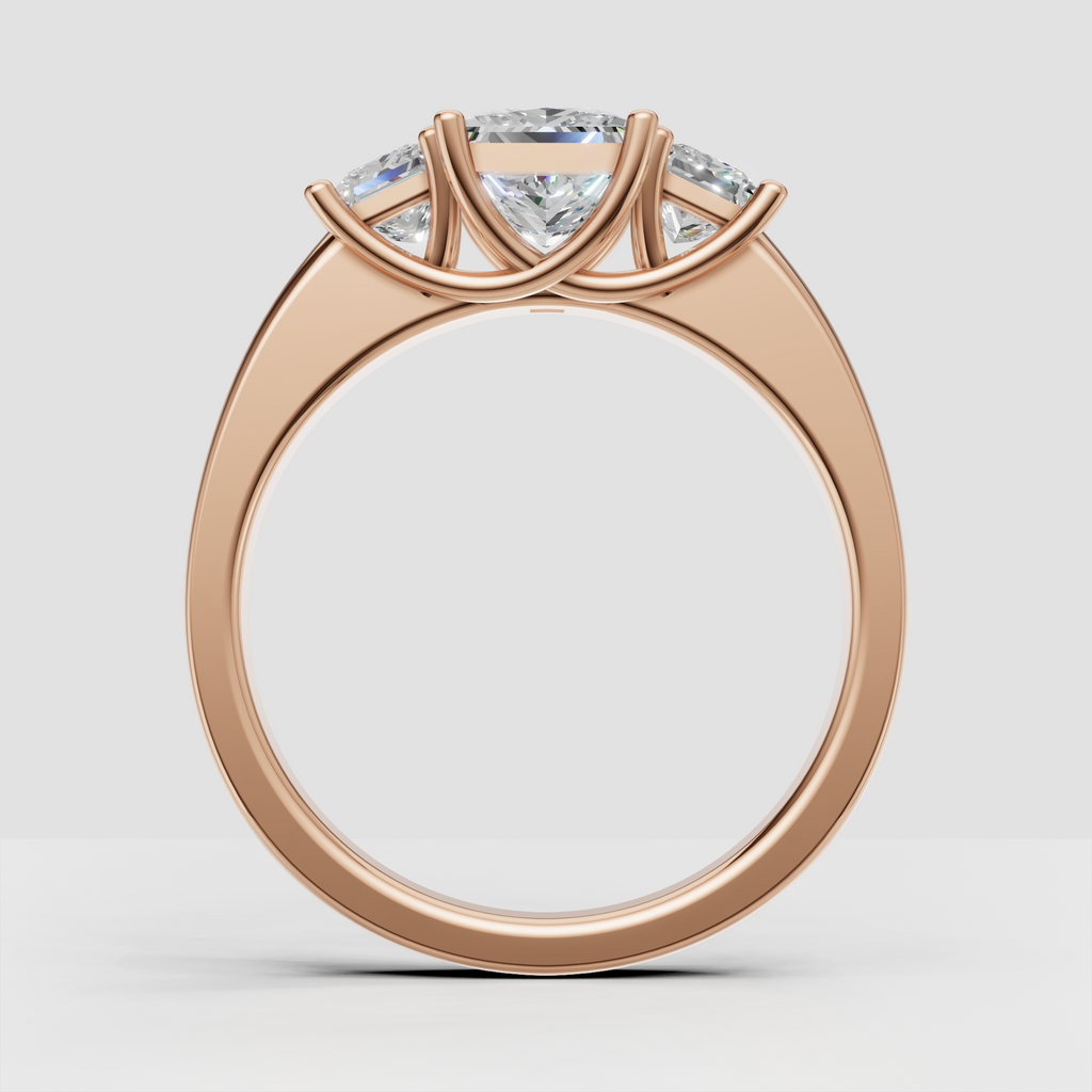 Oval Cut Lab Grown & Moissanite Diamond Halo Engagement Ring - Image 1