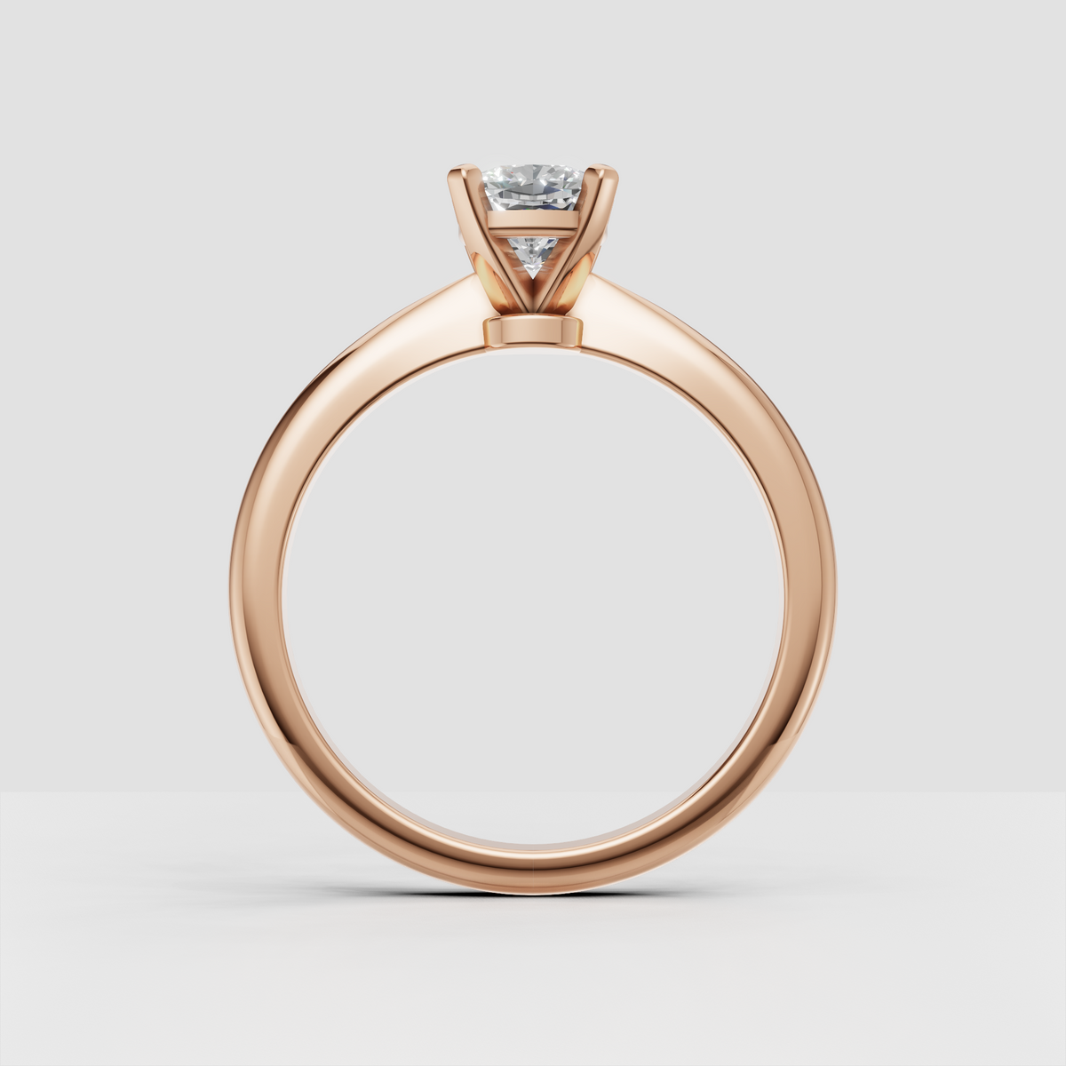 Luxury cushion Diamond engagement ring front view