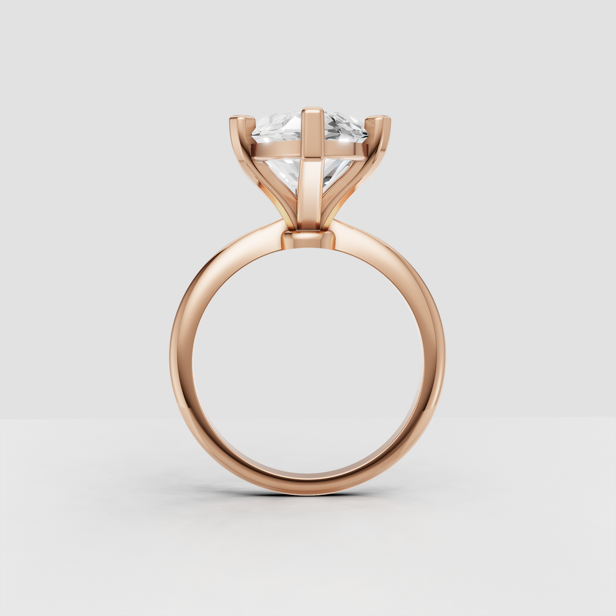 Timeless marquise diamond solitaire bridal ring