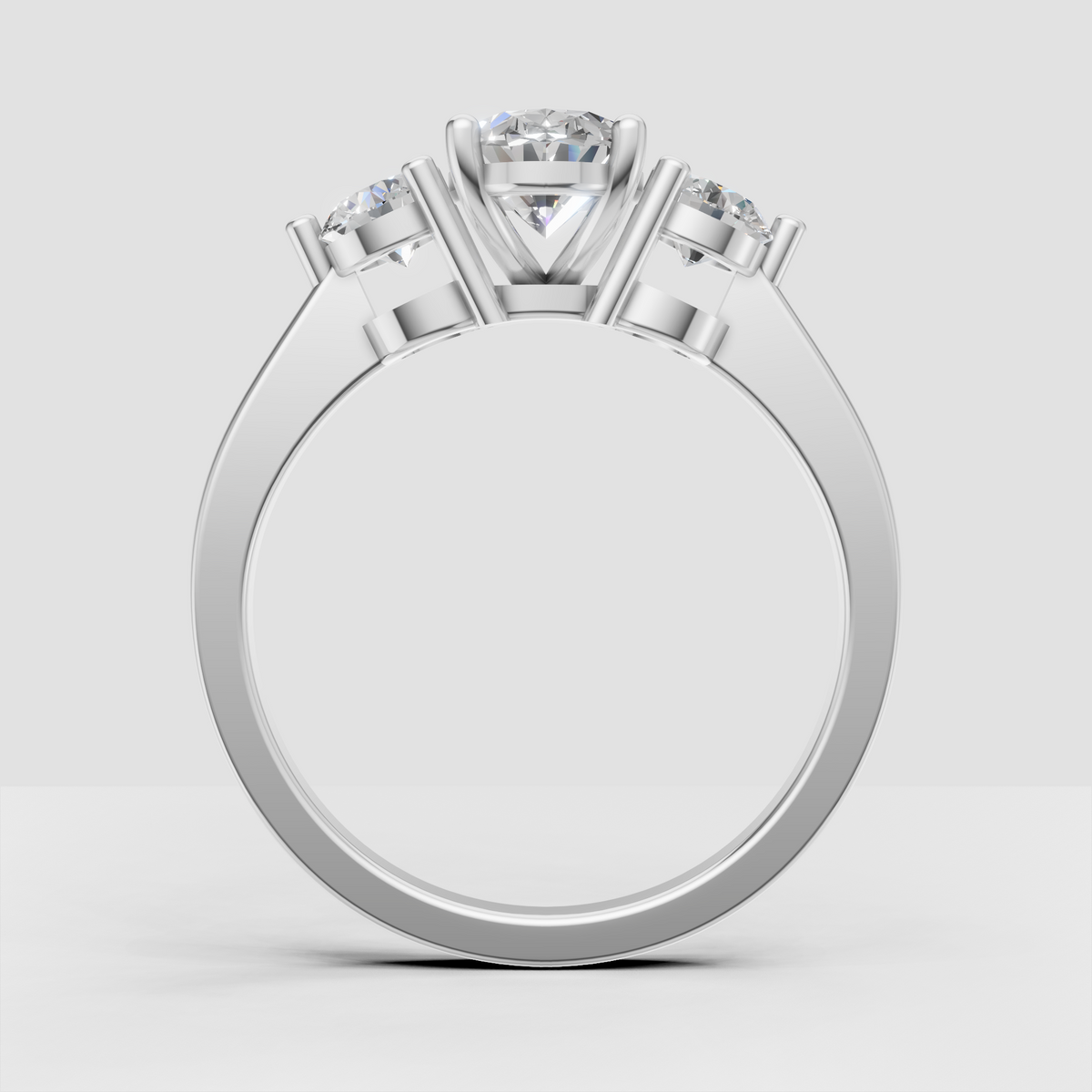 Ornate yellow gold vintage engagement ring with oval center stone