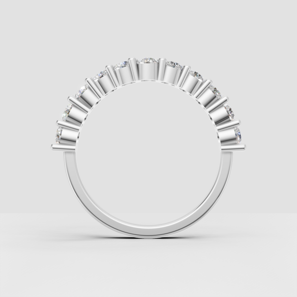 Yellow gold diamond stacking ring