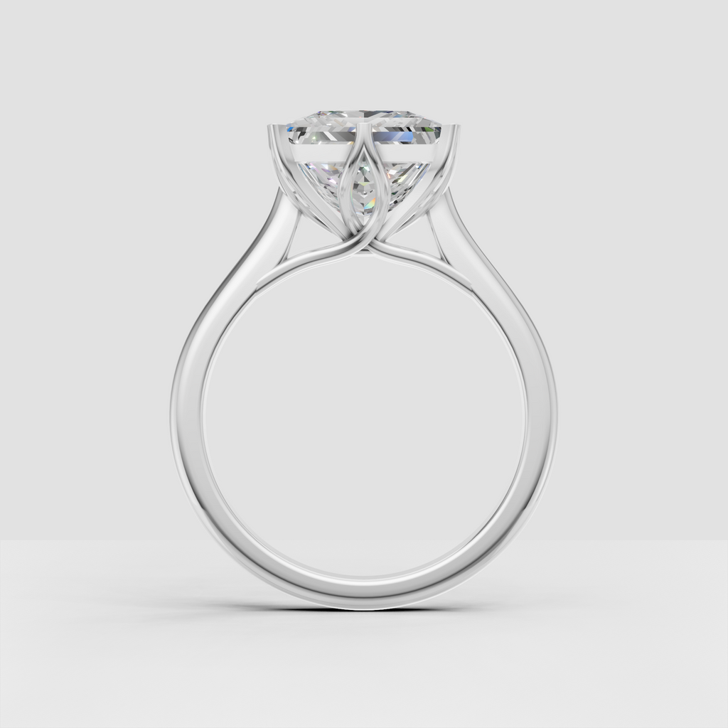 Timeless princess cut diamond ring with elevated setting