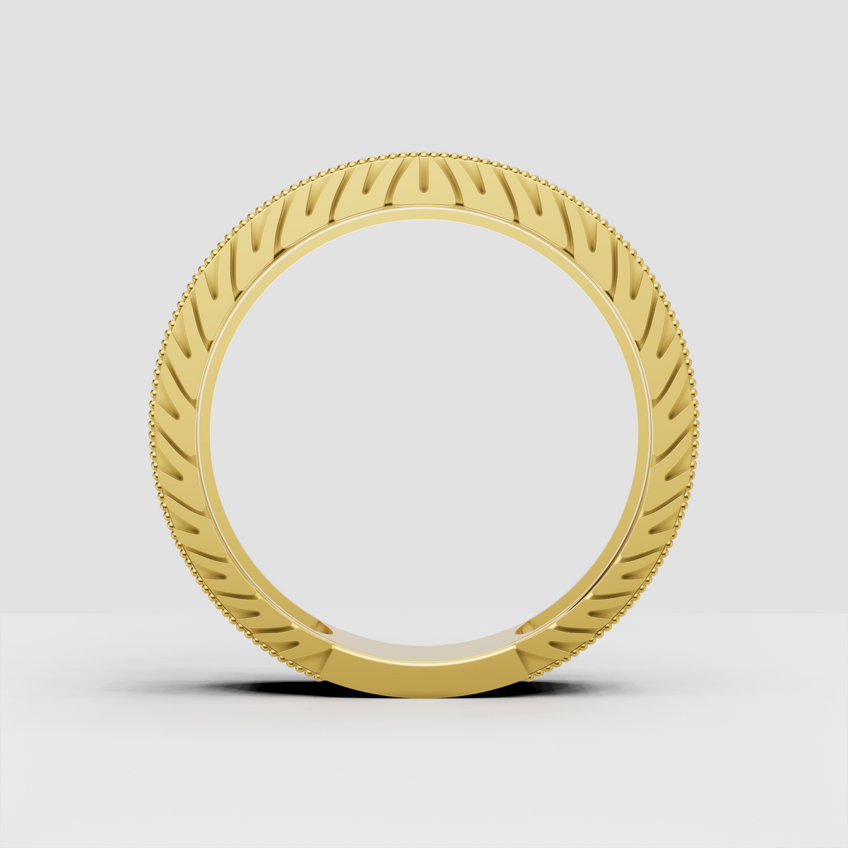 Luxury round diamond band featuring multiple rows of pavé stones