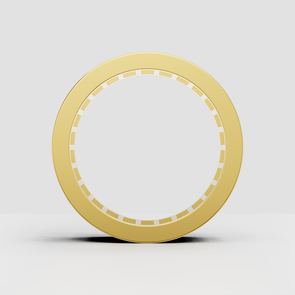 Elegant baguette diamond band featuring rectangular stones