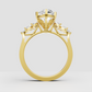 Yellow gold marquise cut engagement ring