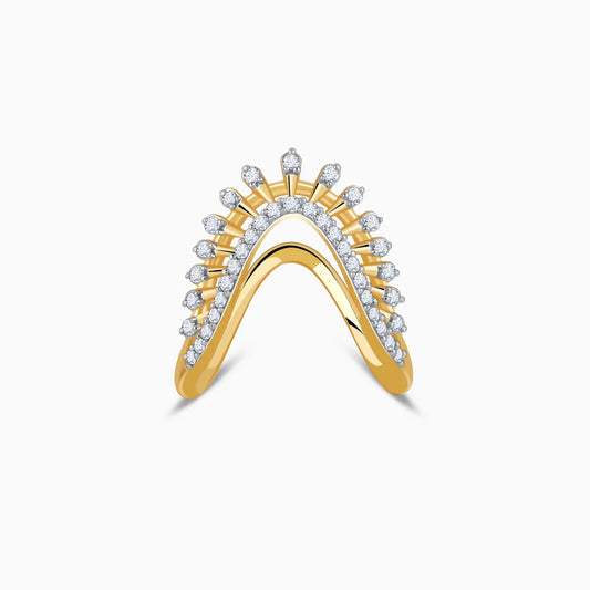 Gold Regal Vanki Lab Grown Diamond Ring