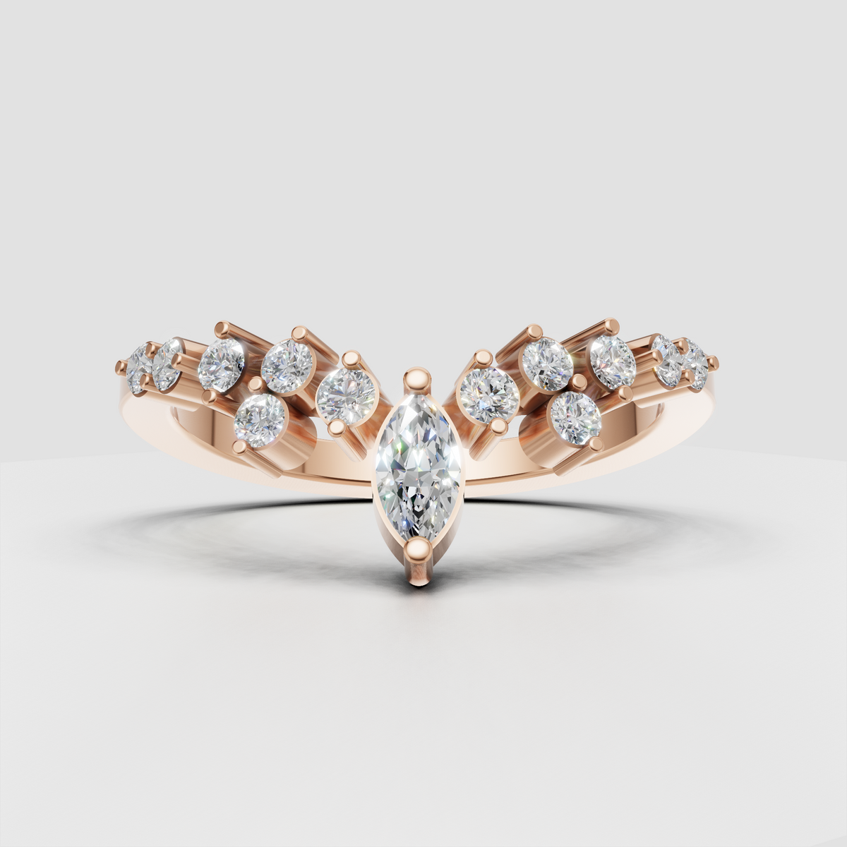 Heart Cut Lab Grown & Moissanite Diamond Eternity Wedding Band - Image 4