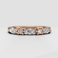 Marquise diamond ring with four complementary side diamonds