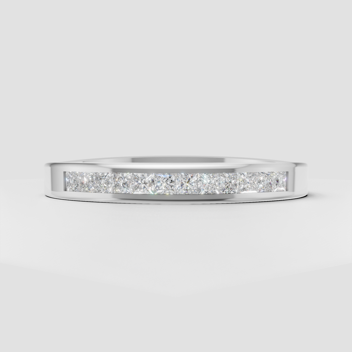 Luxury yellow gold diamond eternity ring with channel setting