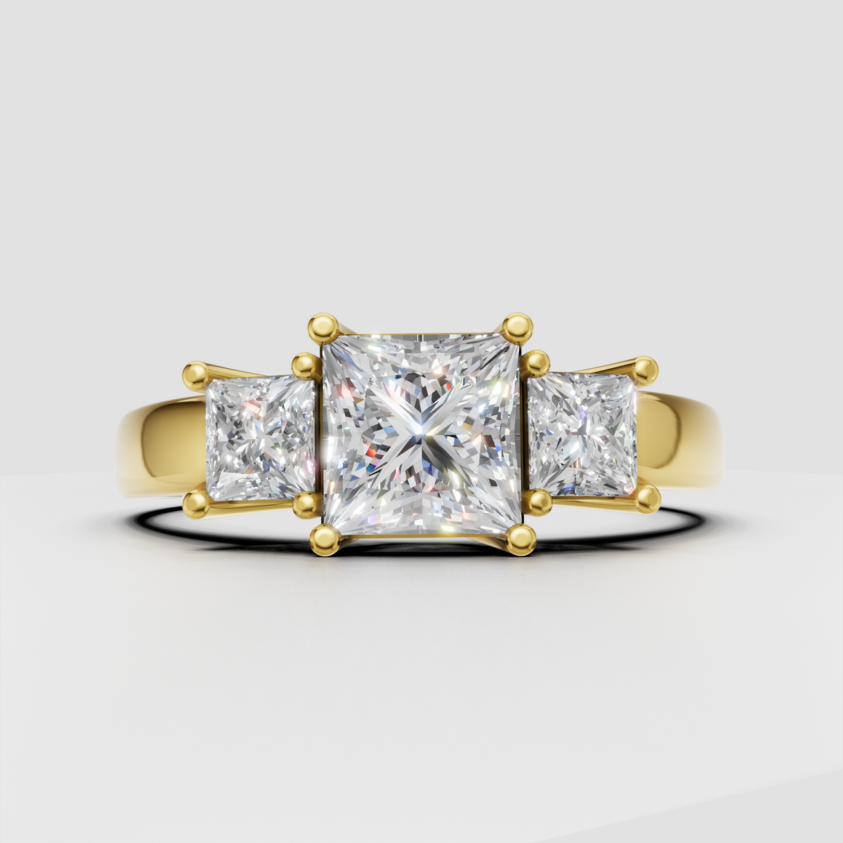 Oval Cut Lab Grown & Moissanite Diamond Halo Engagement Ring - Image 6