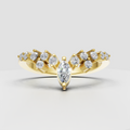 Heart Cut Lab Grown & Moissanite Diamond Eternity Wedding Band - Image 6