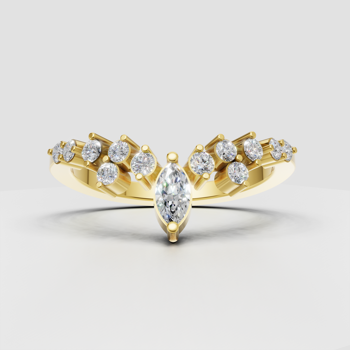 Heart Cut Lab Grown & Moissanite Diamond Eternity Wedding Band - Image 6