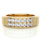 Men’s Lab Diamond Double Row Wedding Band