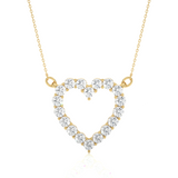 Heart  Shape Lab Grown Diamond Pendant Necklace