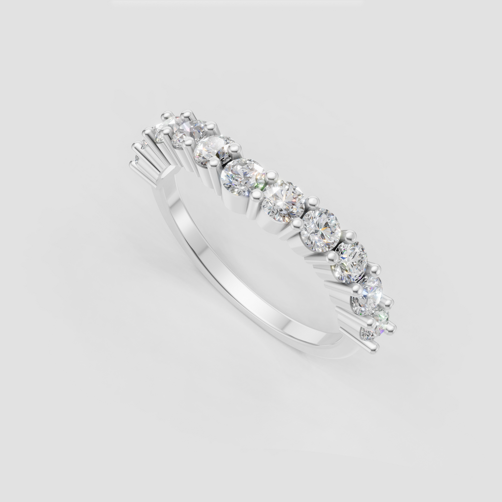 Elegant yellow gold diamond eternity ring