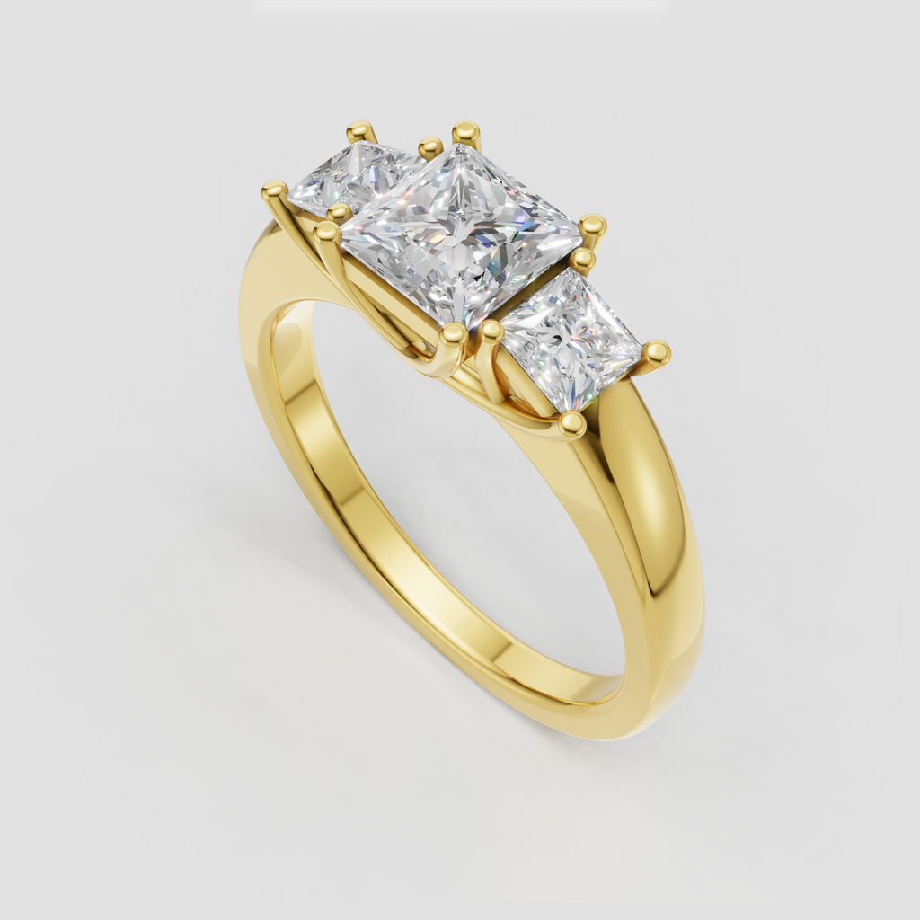 Oval Cut Lab Grown & Moissanite Diamond Halo Engagement Ring - Image 9