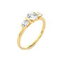 Lab Grown / Moissanite Diamond Three Stone Engagement Ring