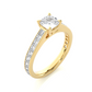 Cushion Cut Moissanite Diamond Luxury Engagement Ring