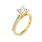 Princess Cut Lab / Moissanite Diamond Engagement Ring