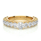 Vermeil Round Moissanite Lab Diamond Eternity Engagement Ring