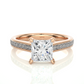 Princess Cut Lab / Moissanite Diamond Engagement Ring