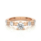 Vermeil Moissanite Lab Diamond Engagement Ring