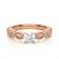 Royal Spark Halo Vermeil Engagement Statement Ring