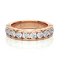 Scalloped Round Eternity Wedding Band Gold Vermeil Ring