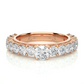 Vermeil Round Moissanite Lab Diamond Eternity Engagement Ring