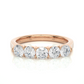 Lab Grown Moissanite Five Stone Wedding Band Ring