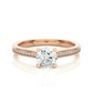 Round Lab Grown & Moissanite Diamond Engagement Ring
