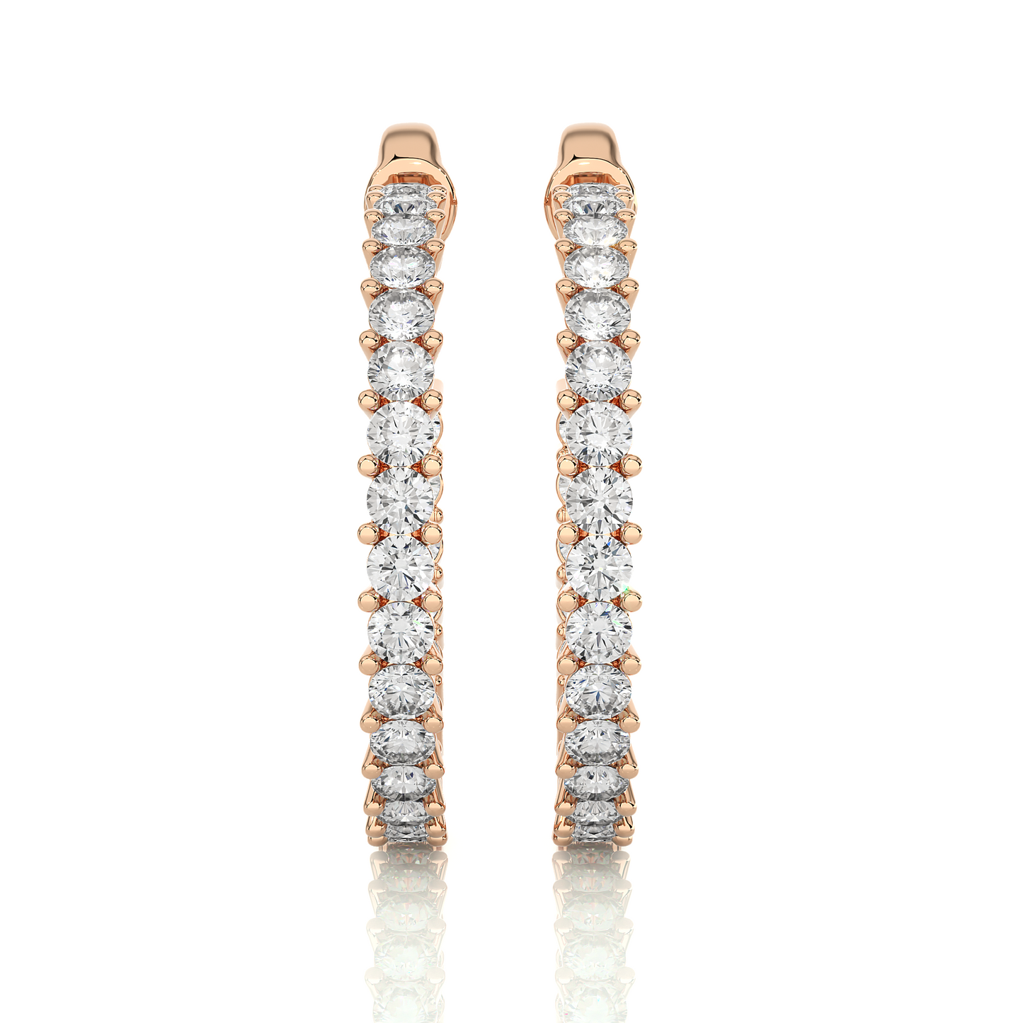 Luxe Lab Diamond Hoop Earrings