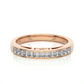 Princess Cut Diamond Vermeil Eternity Wedding Band