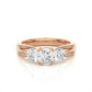 Classic Round Diamond Three Stone Engagement Ring