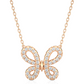 Butterfly Lab Grown Diamond Pendant Necklace