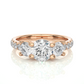 Round Lab Moissanite Diamond Engagement Ring