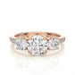 Three Stone Classic Lab Grown Diamond Ring