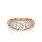 Three Stone Round Diamond Engagement Ring